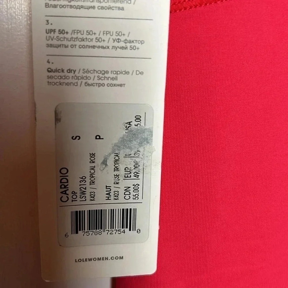 NWT LOLE CARDIO scoop neck sport top bright pink with mesh tee shirt - Picture 10 of 12